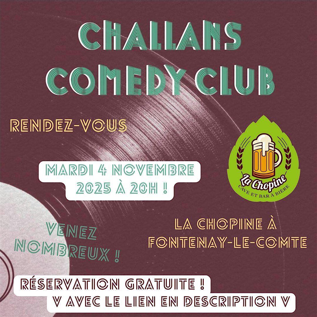 Soirée stand up à la Chopine, 4 November | Event in Fontenay-le-Comte | AllEvents