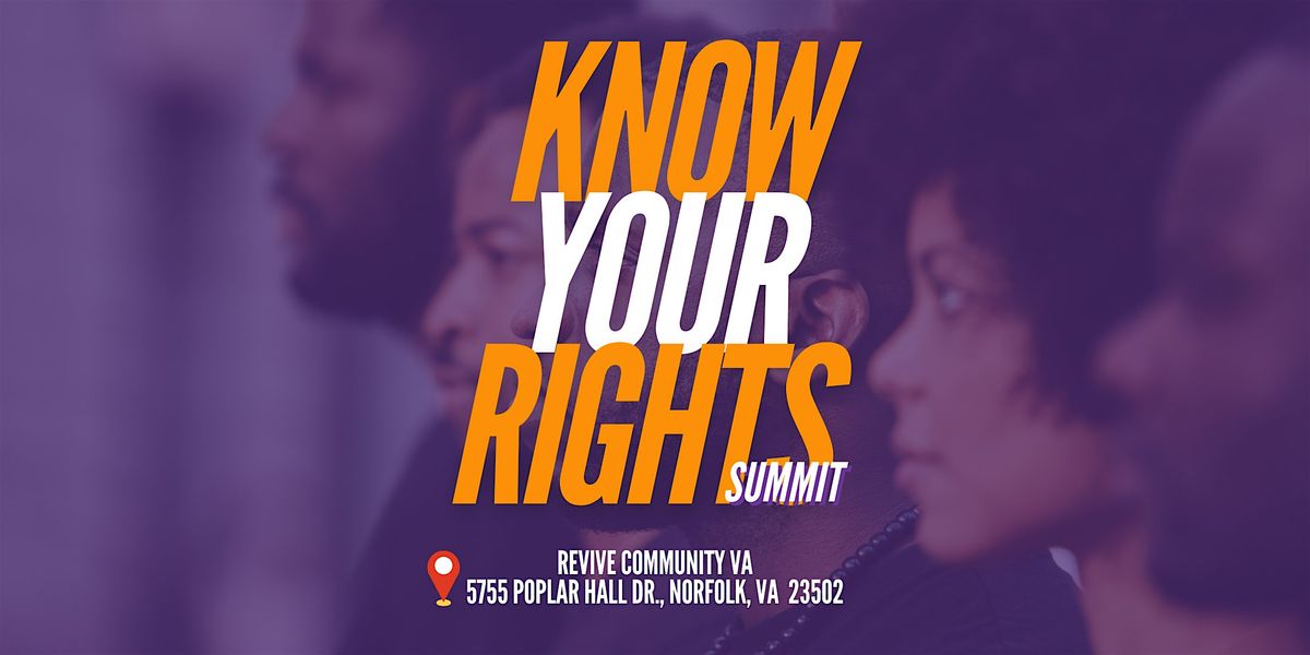 Know Your Rights Summit, 24 May | Event in Norfolk | AllEvents