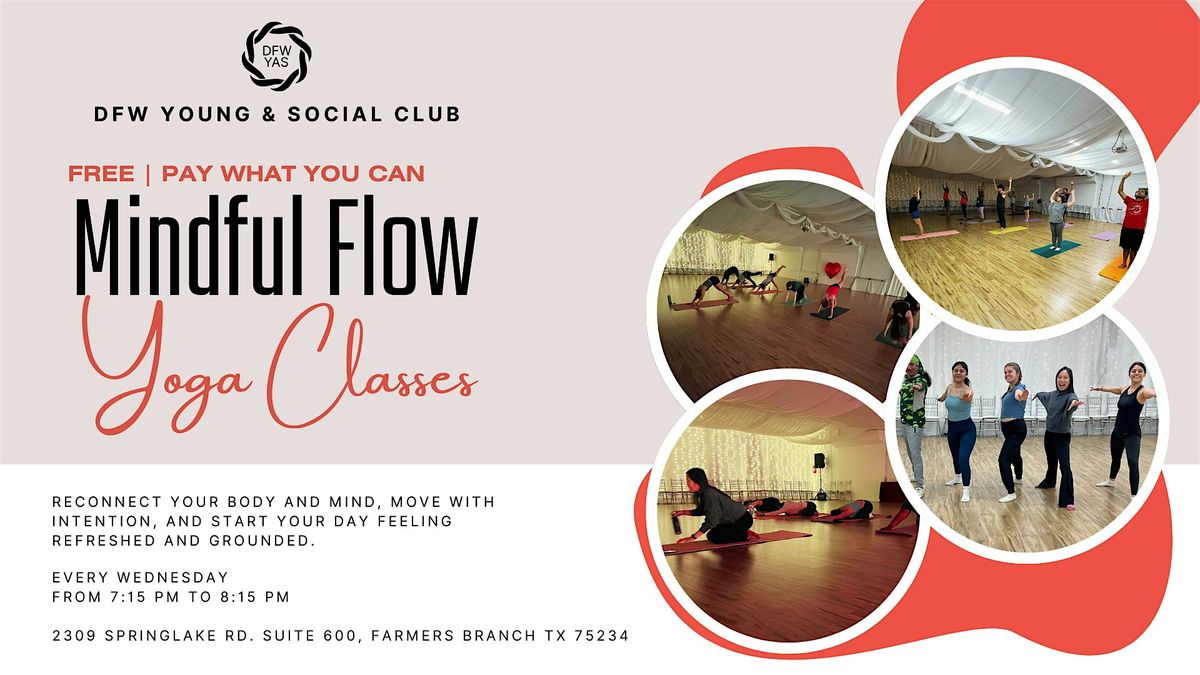 Wednesday Wind-Down Flow Yoga Class | Free / Pay What You Can | Event in Farmers Branch | AllEvents