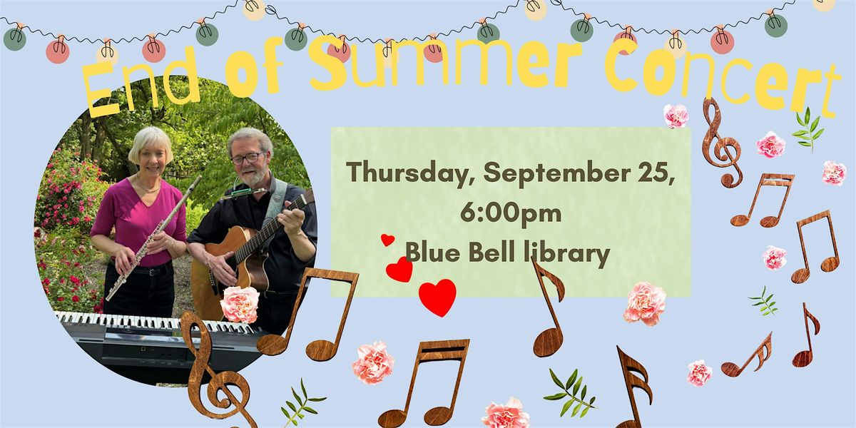 End of Summer Concert, 25 September | Event in Blue Bell | AllEvents