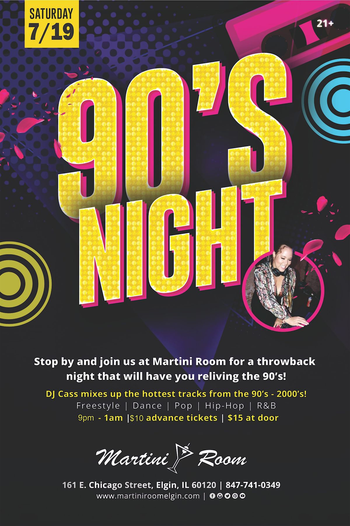Back to 90's with DJ Cass, 19 July | Event in Elgin | AllEvents