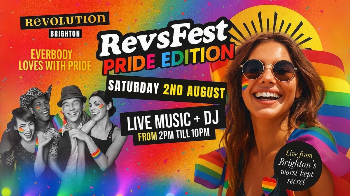 Rev's Fest - PRIDE EDITION ☀️🌈, 2 August | Event in Brighton | AllEvents