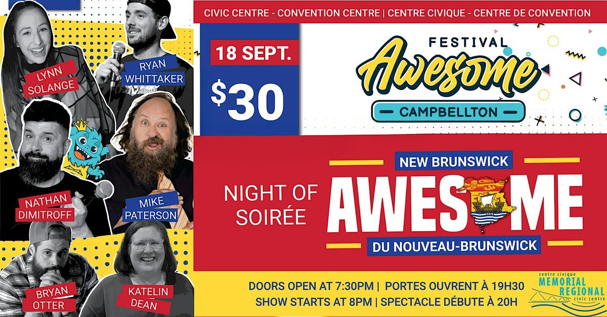 NB Night of Awesome, 18 September | Event in Campbellton | AllEvents