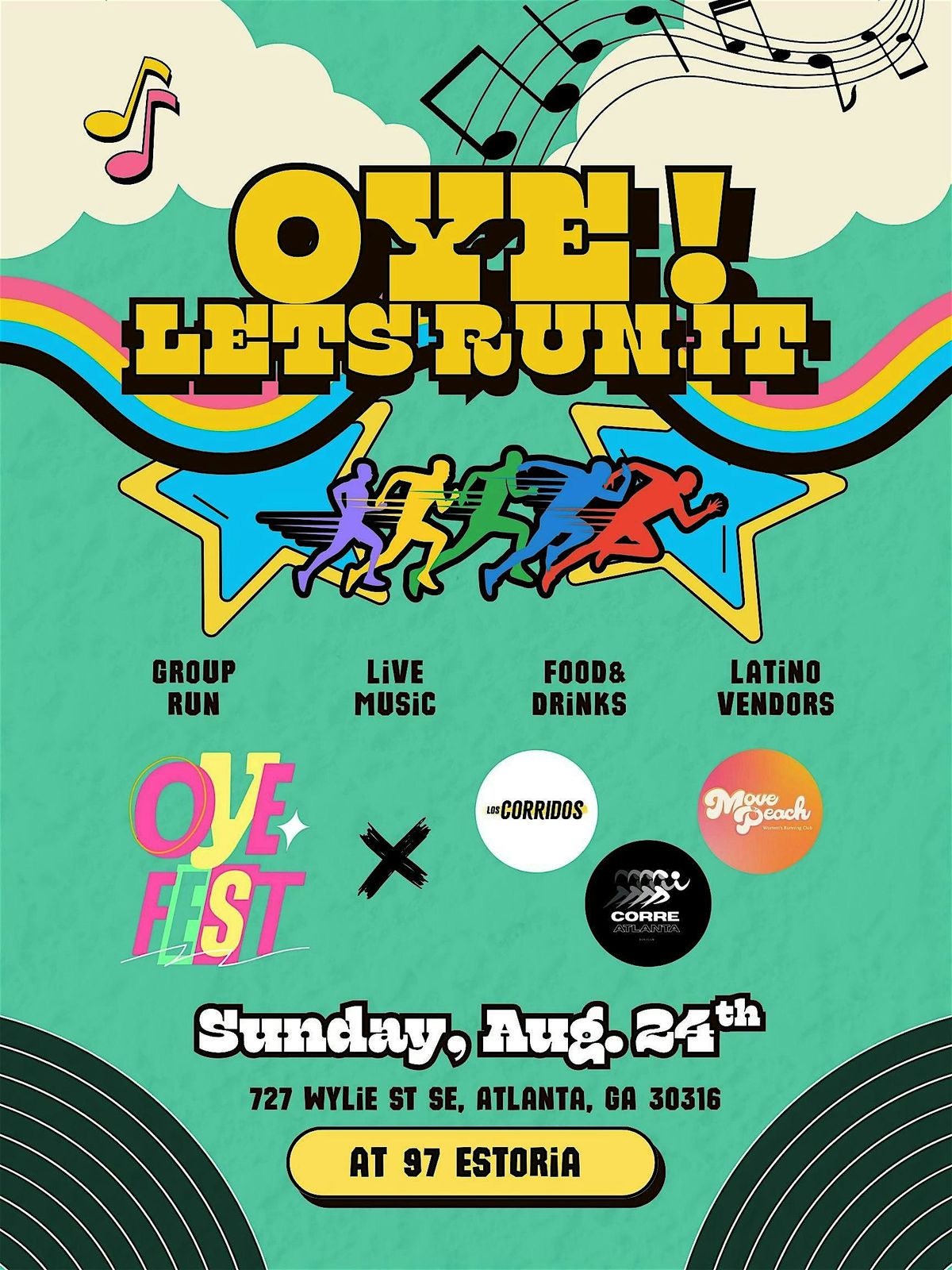 OYE! Let’s Run It!, 24 August | Event in Atlanta | AllEvents