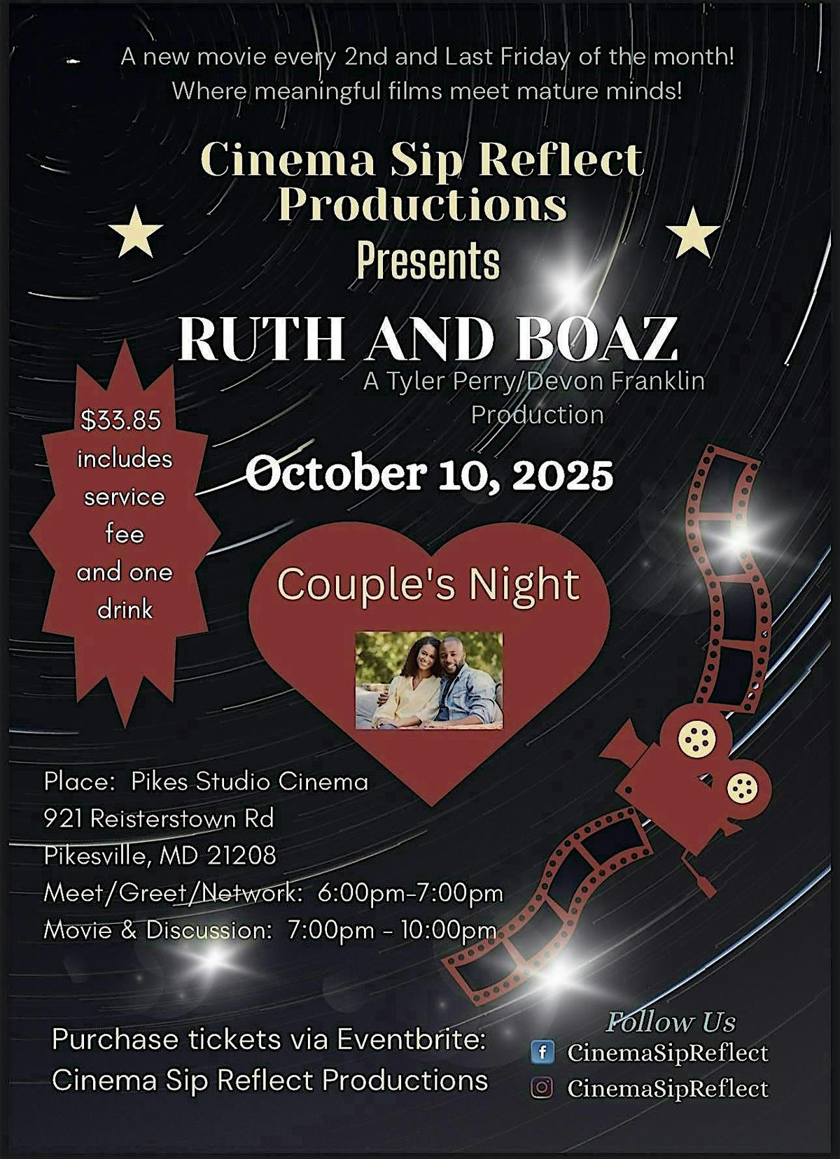 Come out and enjoy a new twist on movie night., 10 October | Event in Pikesville | AllEvents