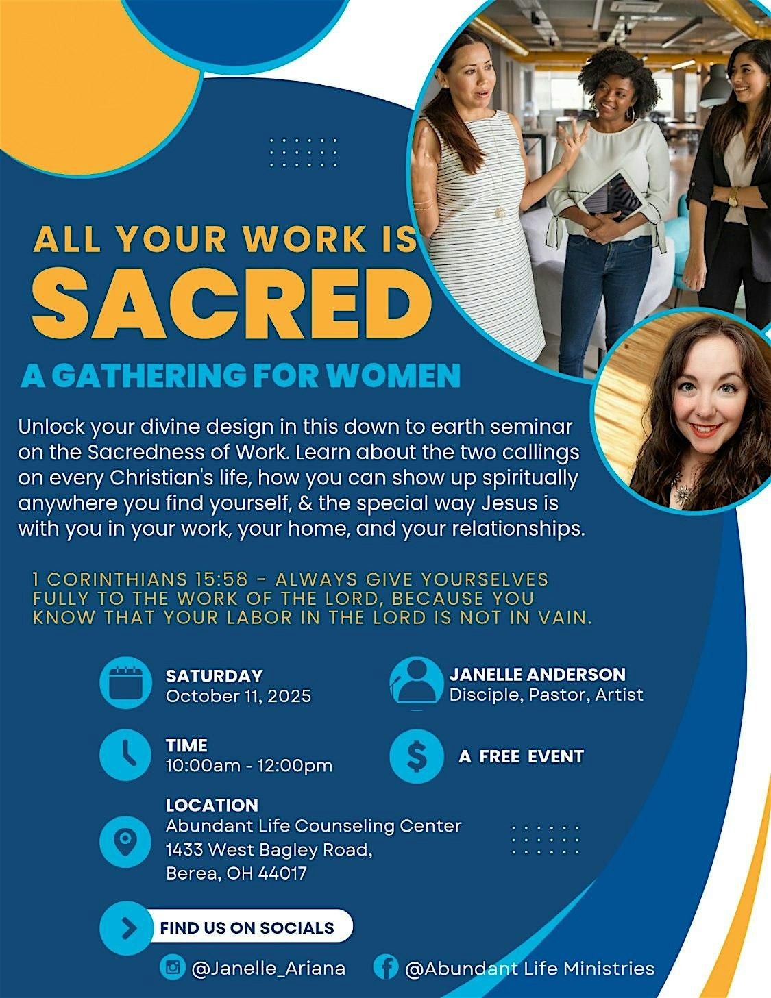 All Your Work Is Sacred |  A Gathering for Women, 11 October | Event in Berea | AllEvents