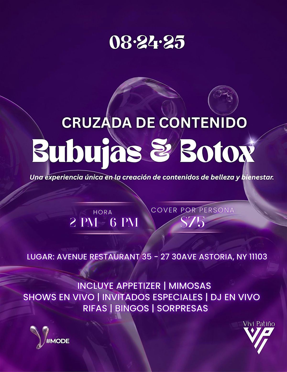 Content Crusade Bubbles & Botox, 24 August | Event in Queens | AllEvents