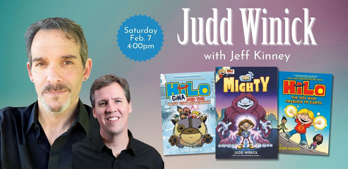 Judd Winick with Jeff Kinney, 7 February | Event in Plainville | AllEvents