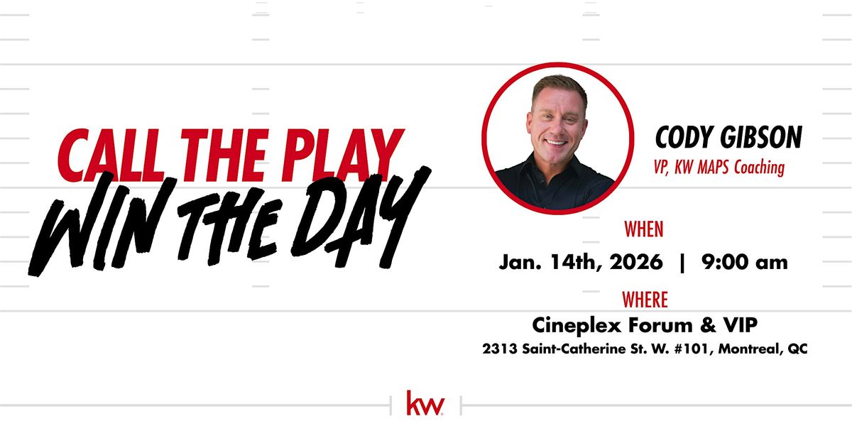 Call the Play, Win the Day, 14 January | Event in Montréal | AllEvents