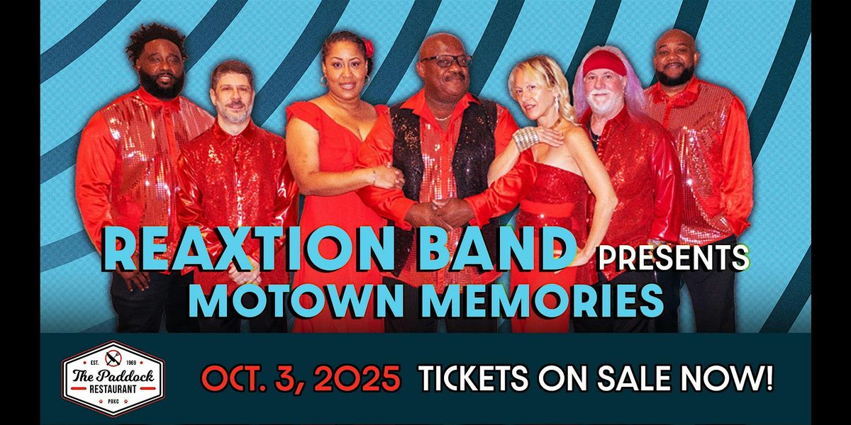 PBKC presents The Reaxtion Band "Motown Memories" Dinner & Show, 3 October | Event in West Palm Beach