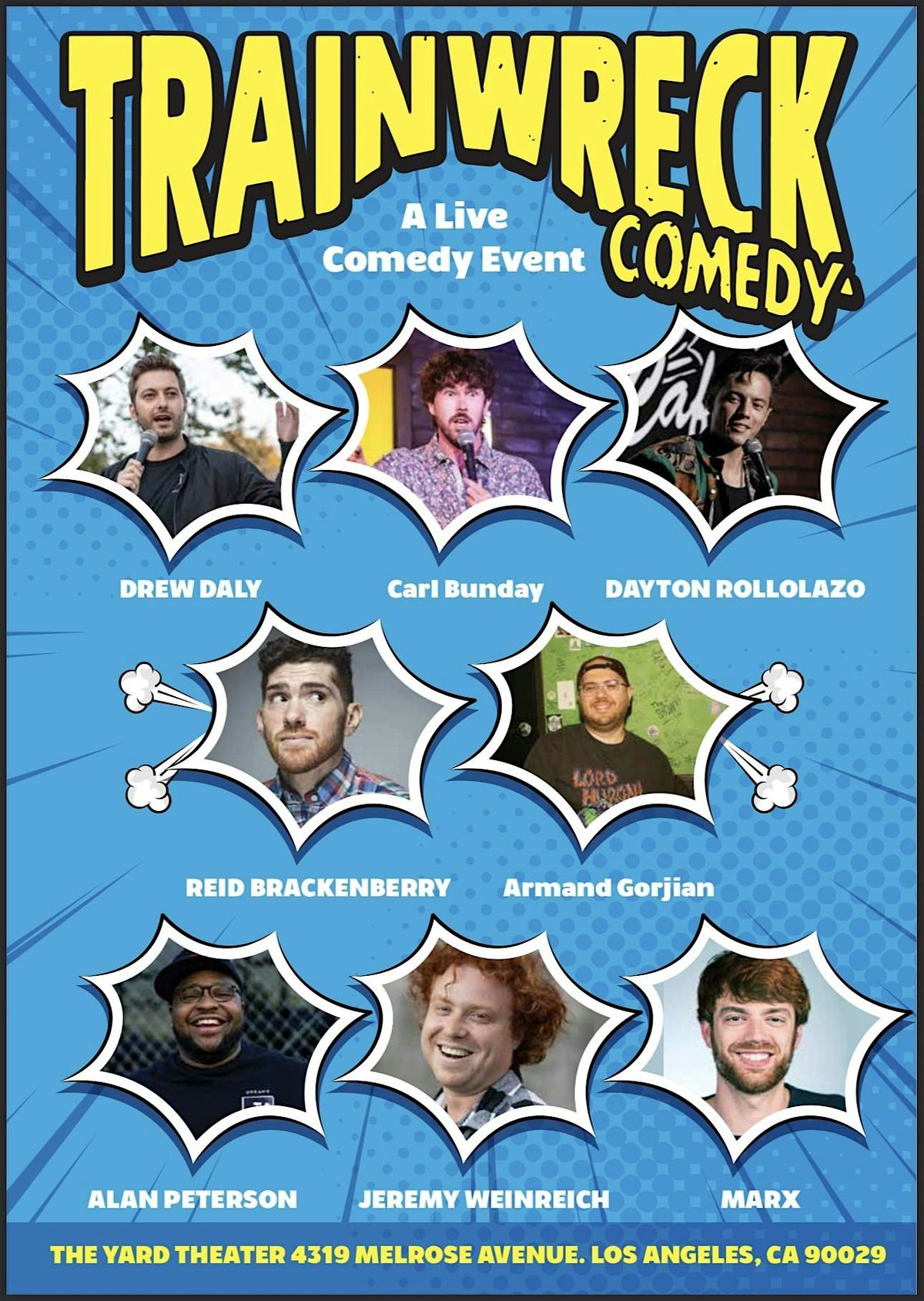 Trainwreck Comedy, 31 May | Event in Los Angeles | AllEvents