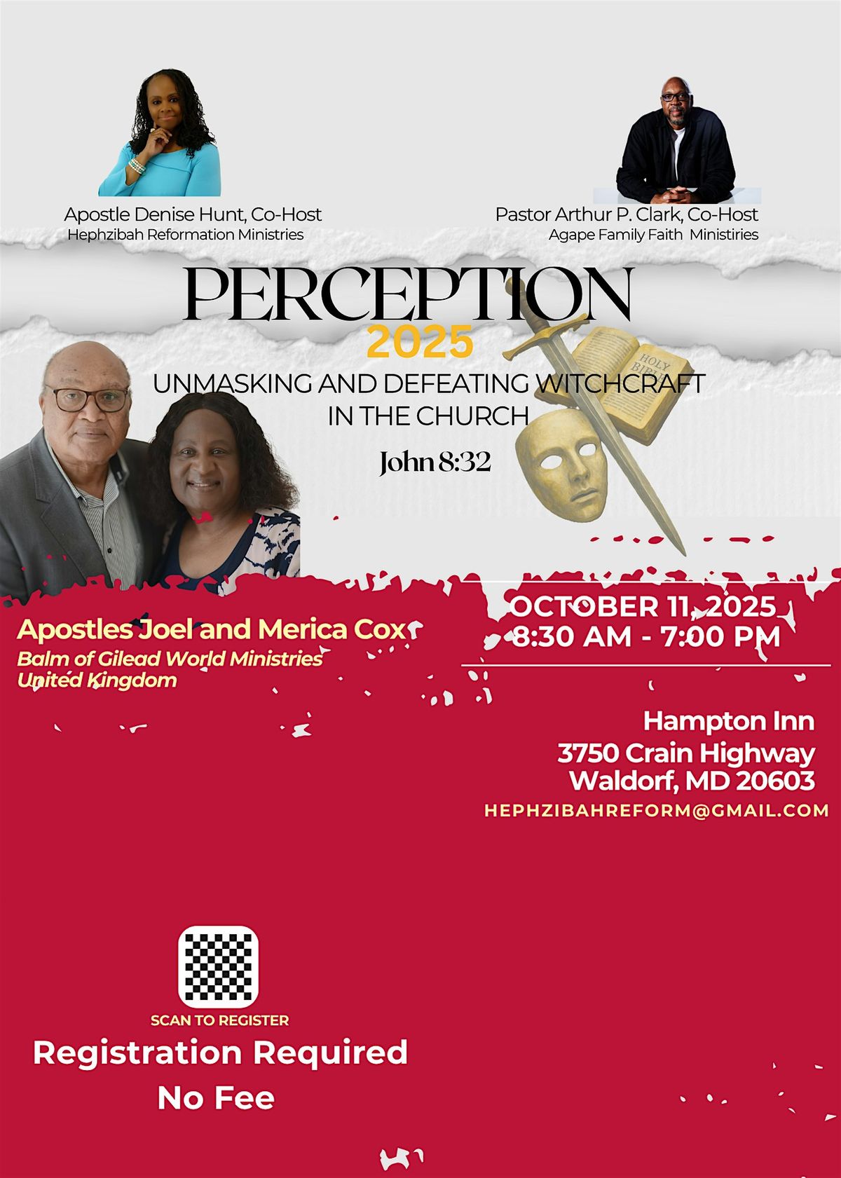 Perception 2025  - Unmasking and Defeating Witchcraft in the Church, 11 October | Event in Waldorf | AllEvents