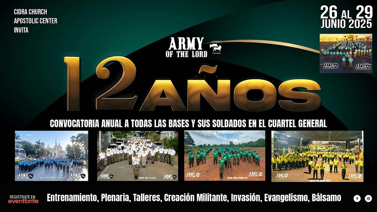 3 DIAS ENCUENTRO ANUAL 12 AÑOS ARMY OF THE LORD, 26 June | Event in West Palm Beach | AllEvents