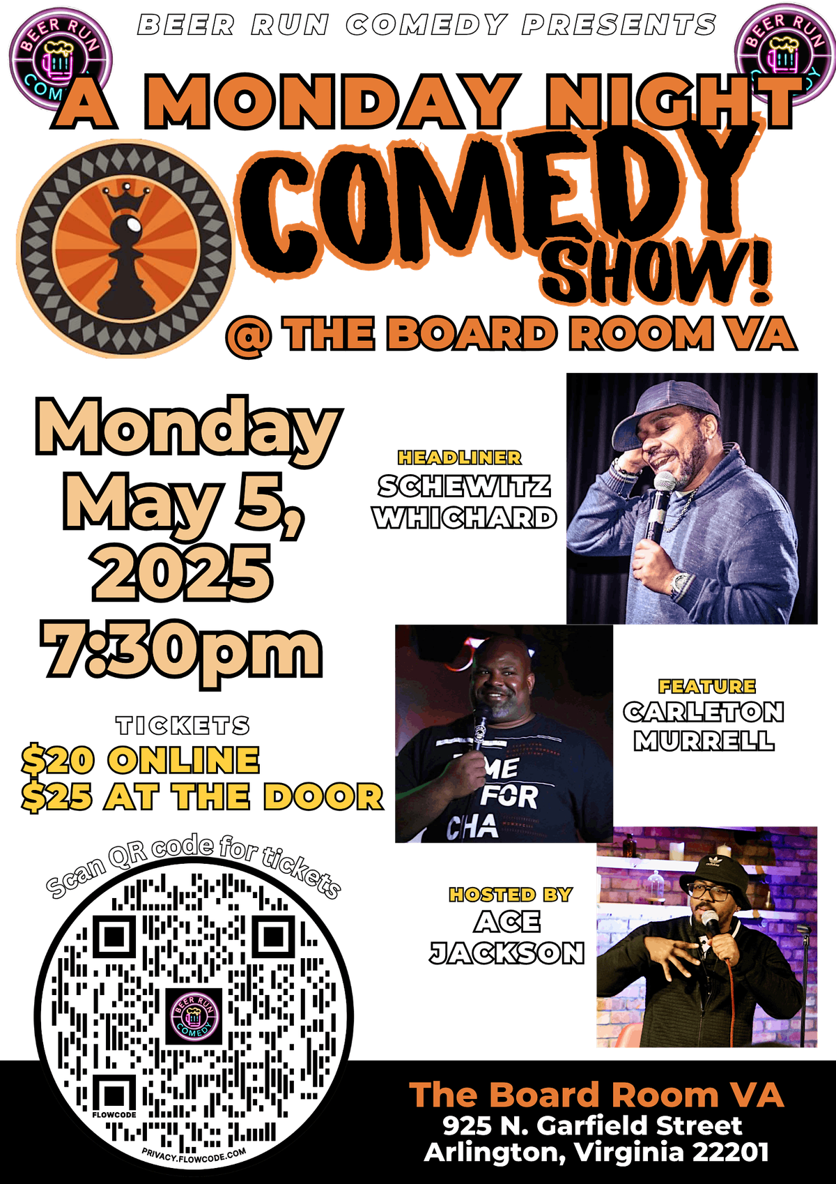 A Monday Night Comedy Show at The Board Room - Arlington, VA!!! | Event in Arlington | AllEvents