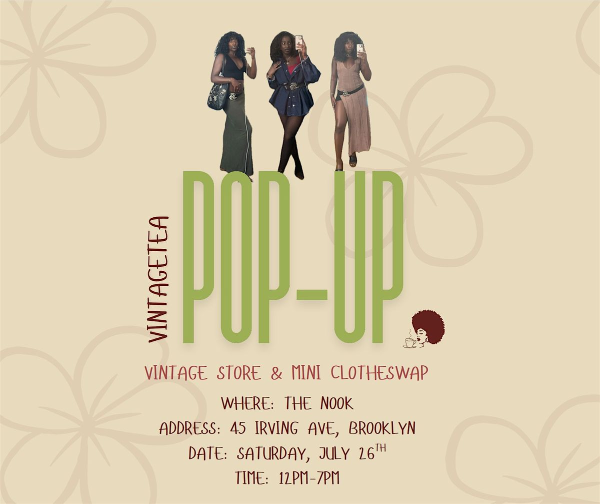 VintageTea Pop-Up, 26 July | Event in Brooklyn | AllEvents