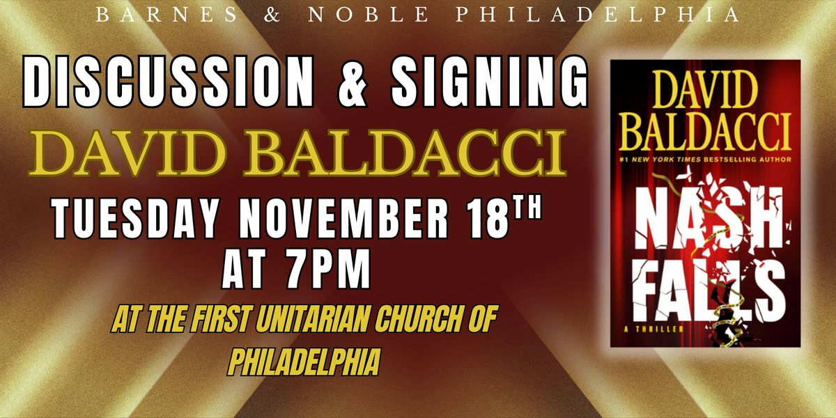 David Baldacci celebrates NASH FALLS on November 18th, 18 November | Event in Philadelphia | AllEvents