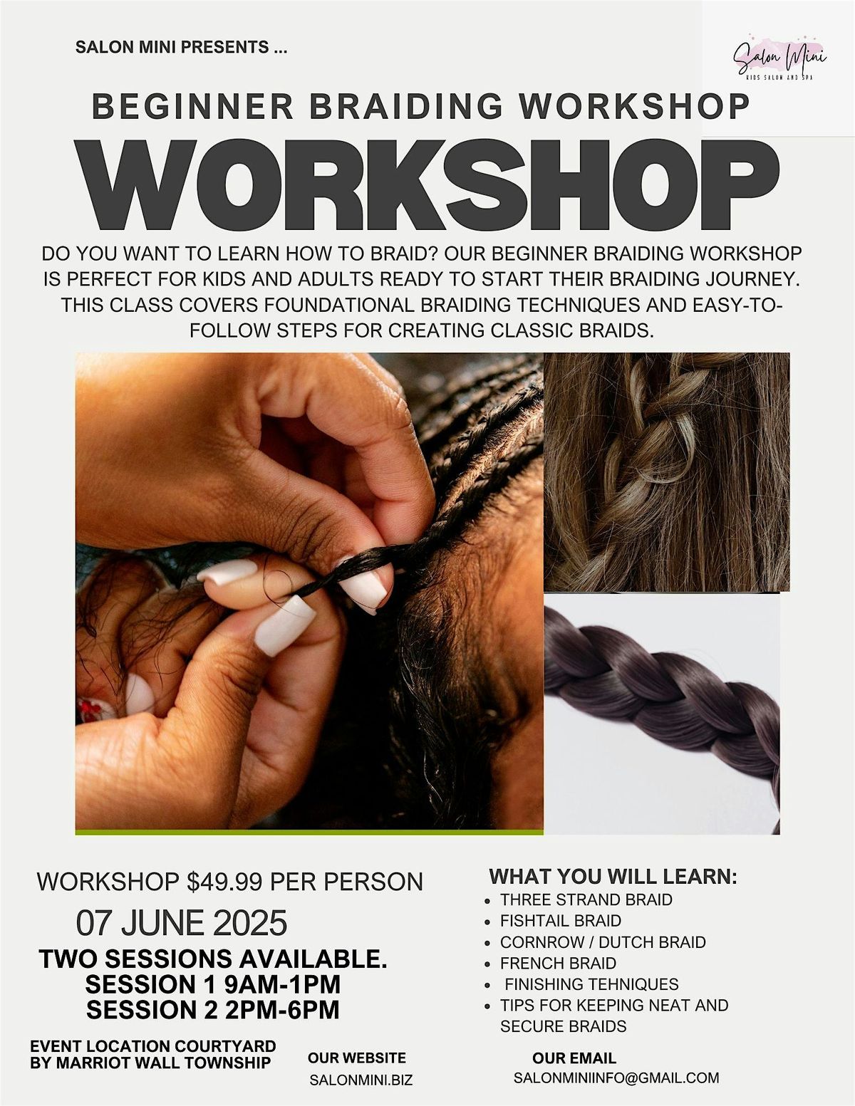 Beginner Braiding Workshop, 7 June | Event in Wall Township | AllEvents