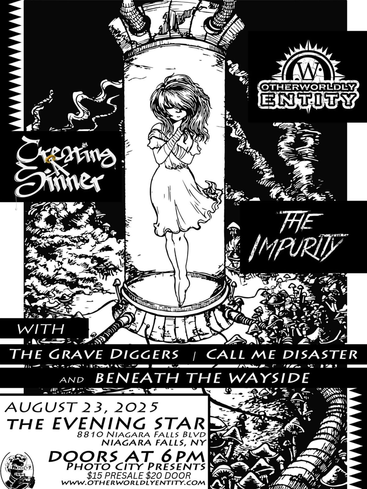 Otherworldly Entity - Niagara Falls, NY, 23 August | Event in Niagara Falls | AllEvents