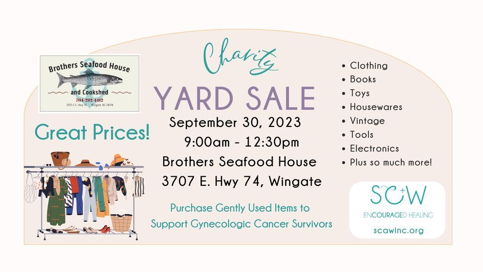 Yard Sale in Wingate , Brothers Seafood House, Wingate, September 30