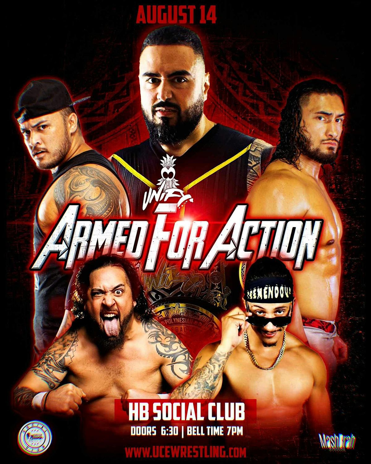 UCE Wrestling's ARMED FOR ACTION @ HBSOCIAL, 14 August | Event in Honolulu | AllEvents