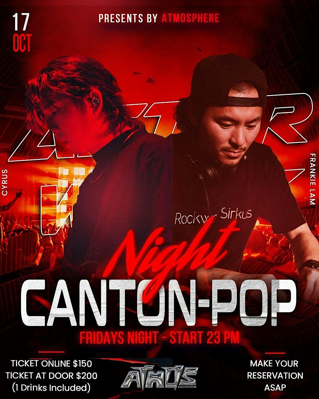 Atmosphere Present. Canton Pop Night (Oct 17 2025), 17 October | Event in Hong Kong | AllEvents