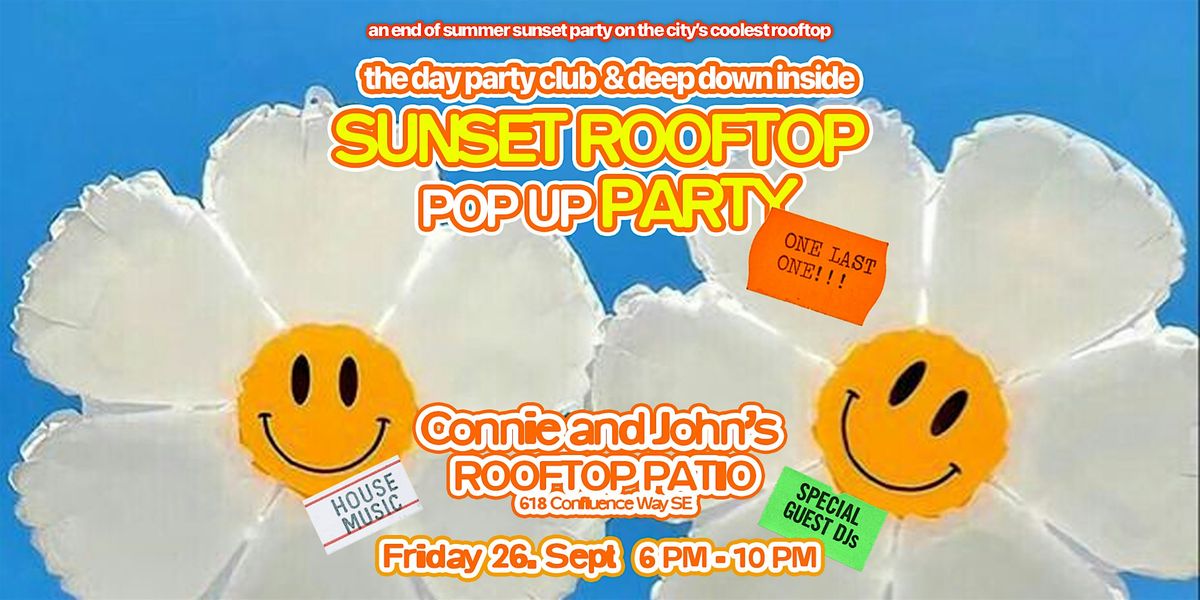 Sunset Rooftop Pop Up Party @ Connie and John's Rooftop Calgary | Event in Calgary | AllEvents