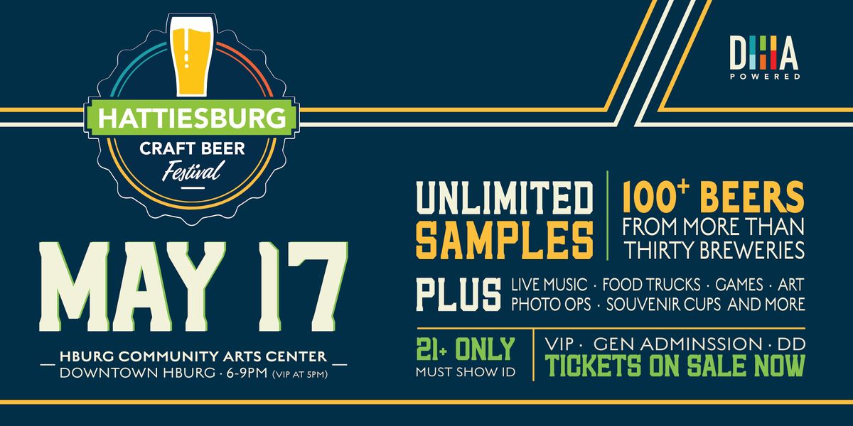 Hattiesburg Craft Beer Festival 2025, 17 May | Event in Hattiesburg | AllEvents