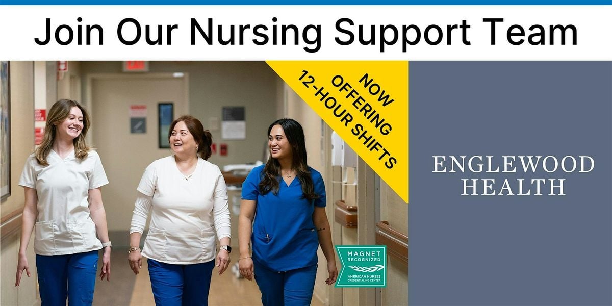 Nursing Support Hiring Event - December 2025, 15 December | Event in Englewood | AllEvents