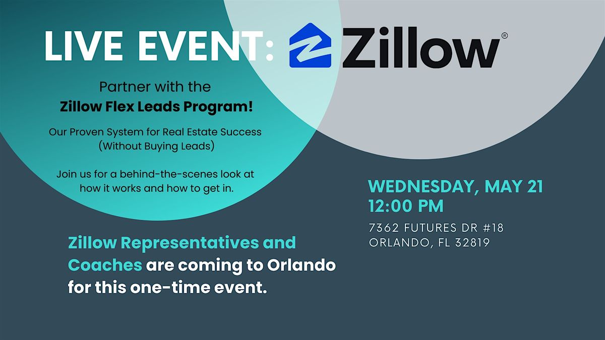 Ask Zillow Anything: How to Partner, Thrive and Grow with Zillow, 21 May | Event in Orlando | AllEvents