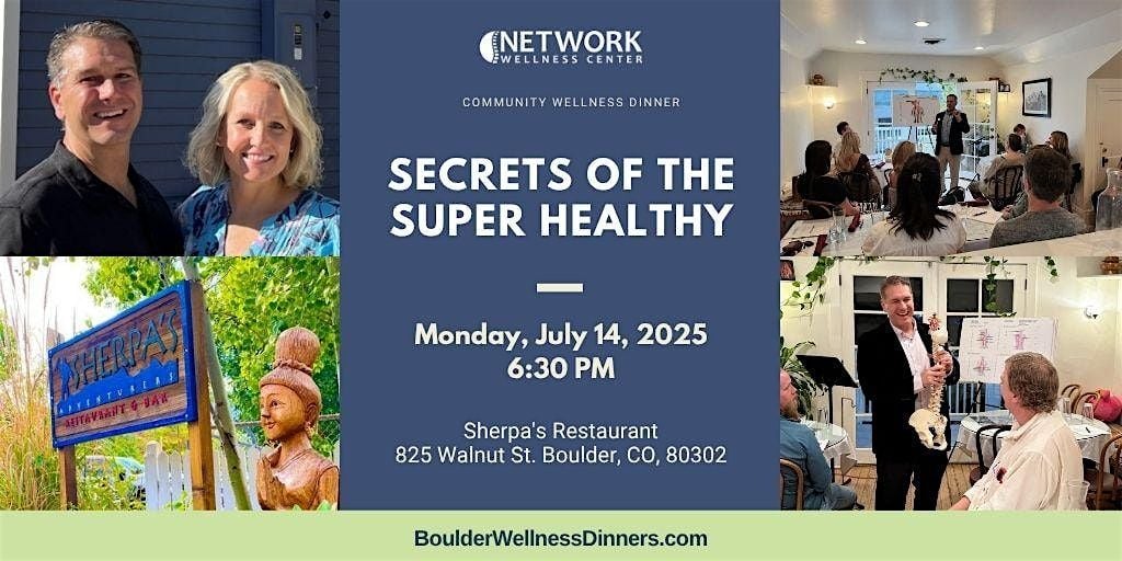 Secrets of the Super Healthy, 14 July | Event in Boulder | AllEvents