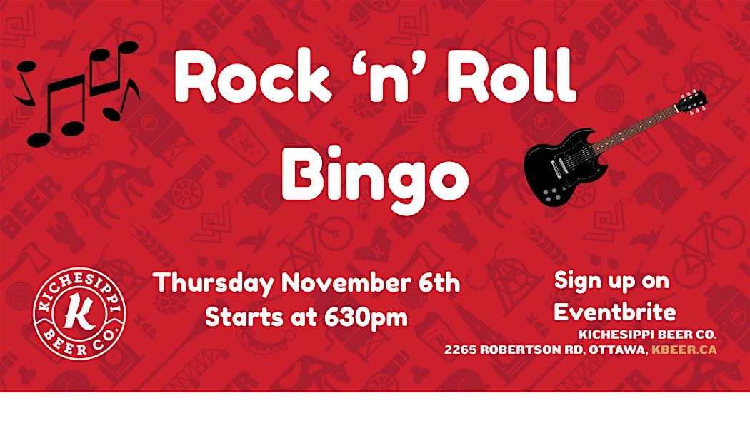 Rock N Roll Bingo, 6 November | Event in Ottawa | AllEvents