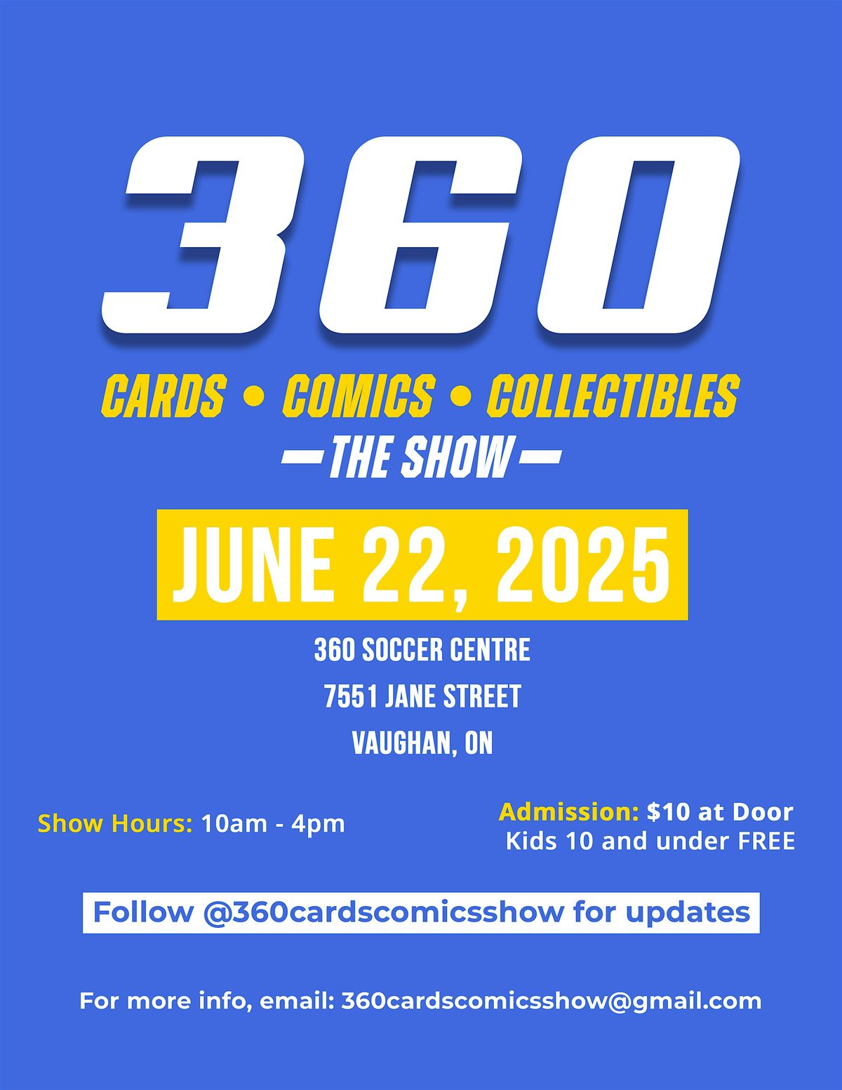 360 Cards Comics & Collectibles - The September Show, 28 September | Event in Vaughan | AllEvents