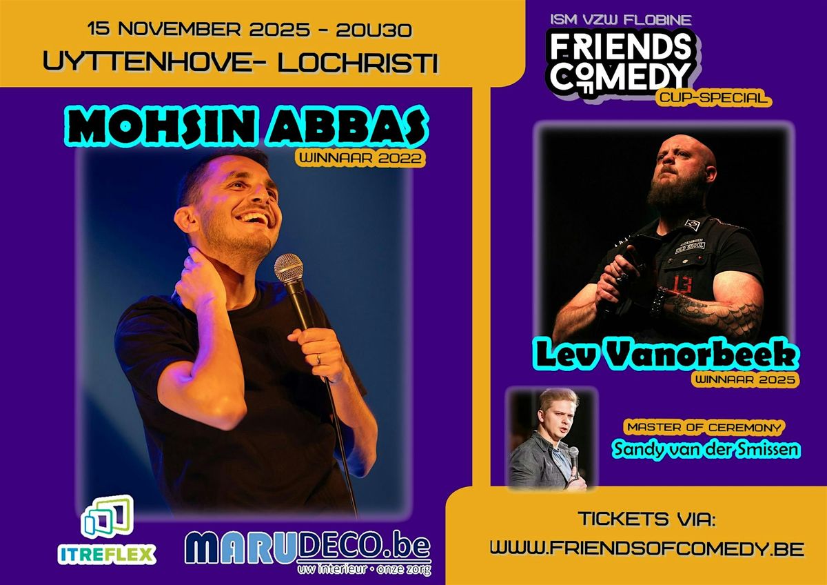 Comedy Special: Mohsin Abbas & Lev Van Orbeek (Winnaars FOC-CUP '22 & '25), 15 November | AllEvents