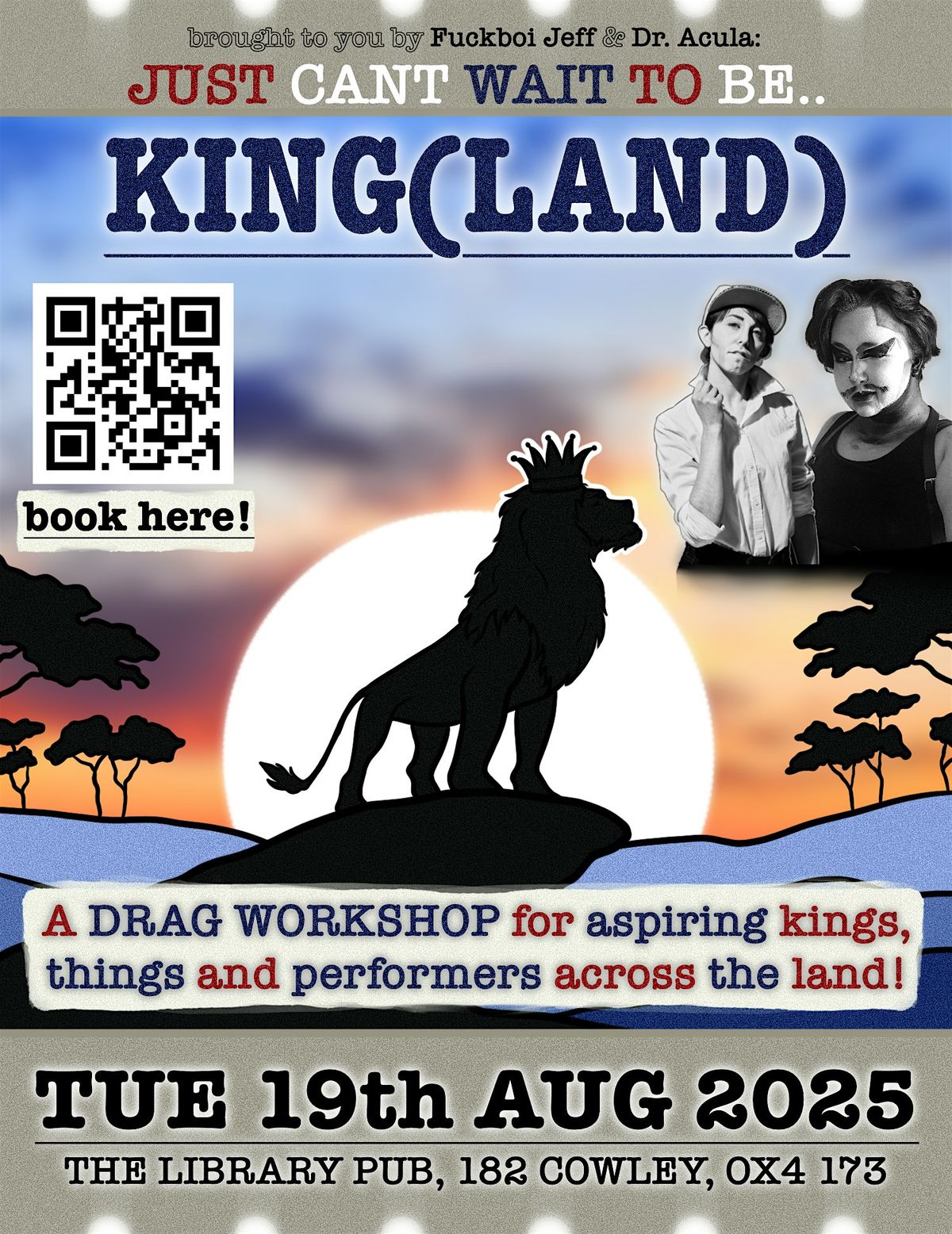 Just Can't Wait to Be King(land), 19 August | Event in Oxford | AllEvents
