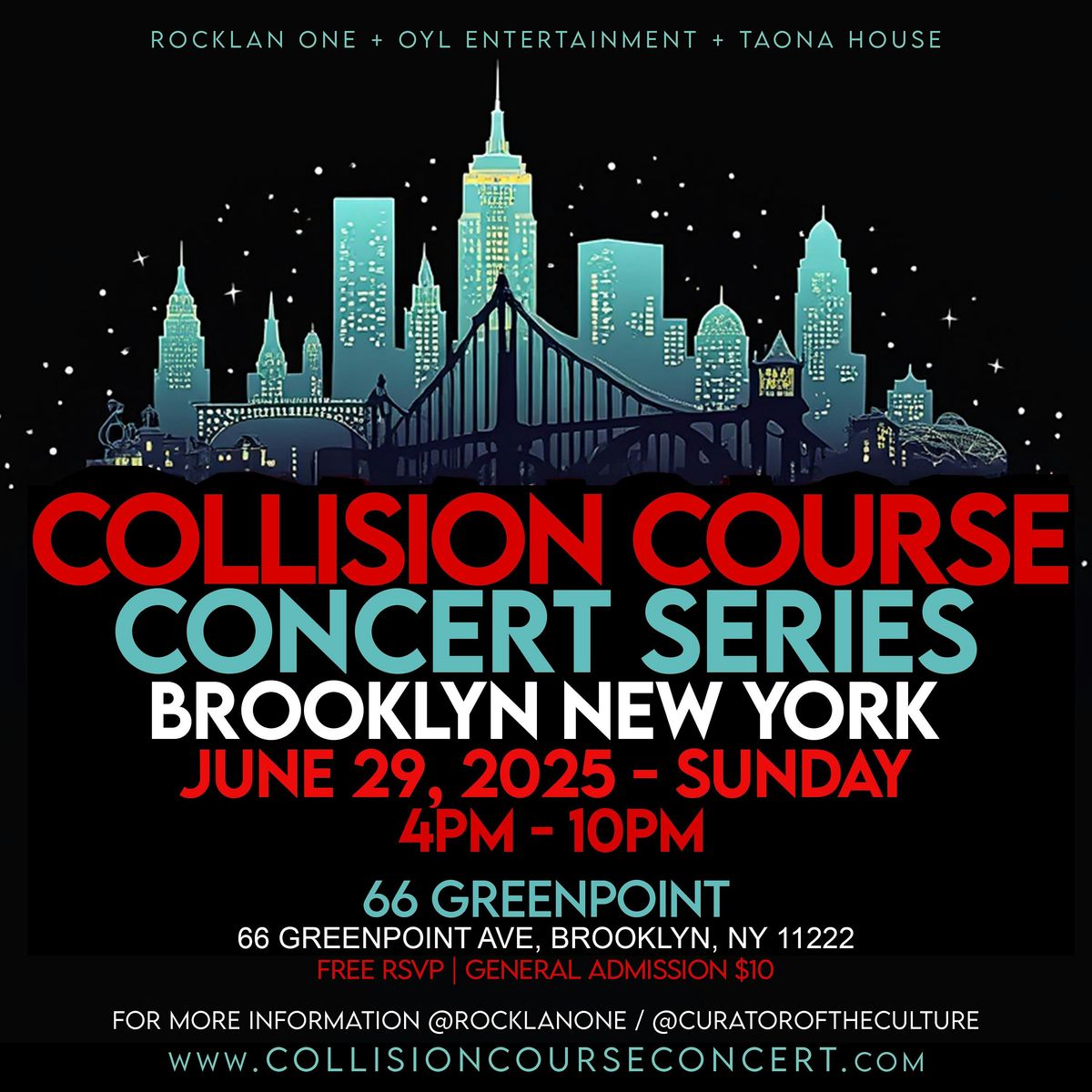 Collision Course Concert Series - Brooklyn New York, 29 June | Event in Brooklyn | AllEvents