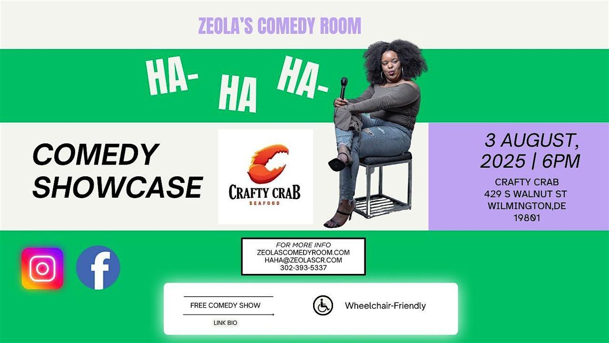 Comedy Show Case at Crafty Crab, 3 August | Event in Wilmington | AllEvents