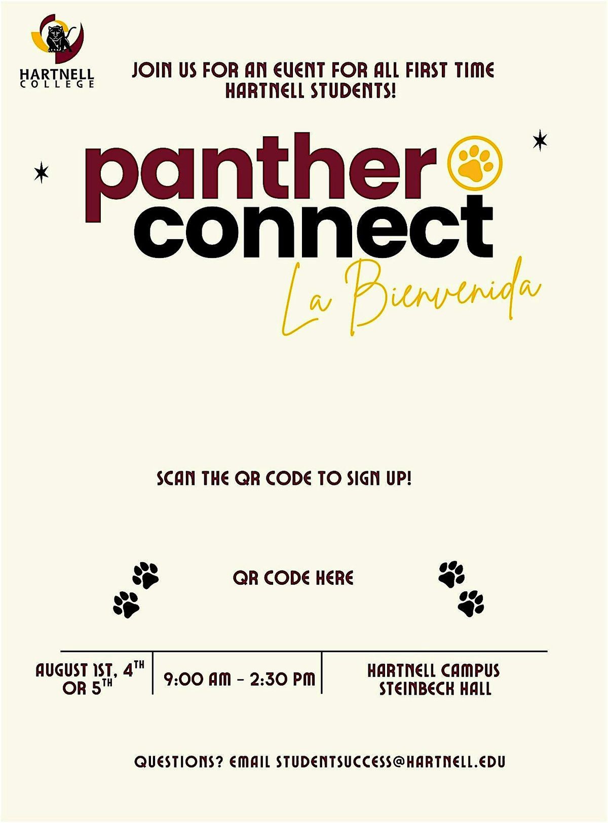 Alisal Campus-2025 Panther Connect  First Year Student Welcome - 8/14, 14 August | Event in Salinas | AllEvents