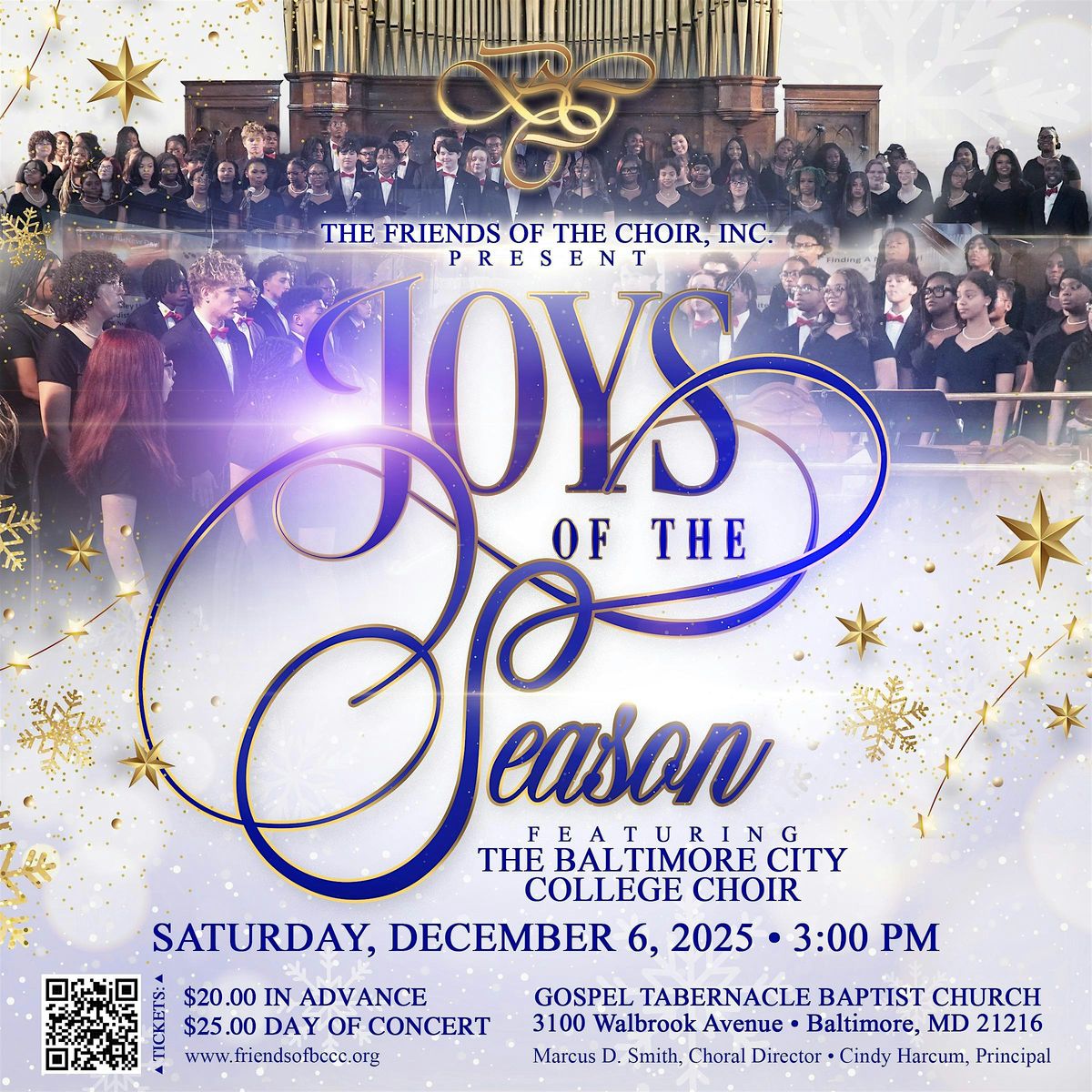 'Joys of the Season' with the Baltimore City College Choir, 6 December | Event in Baltimore | AllEvents