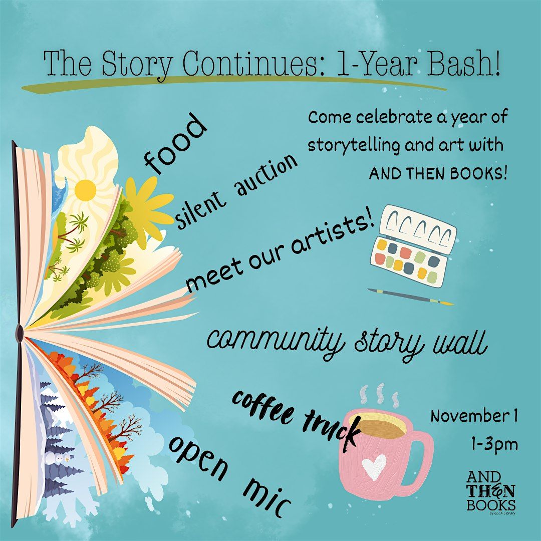 AND THEN BOOKS One Year Anniversary, 1 November | Event in Rossville | AllEvents