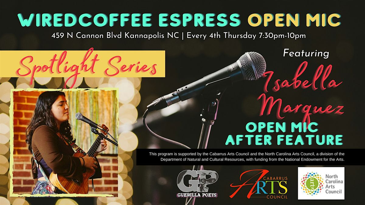 One Mic Stand Open Mic Spotlight Series! Featuring Isabella Marquez, 26 June | Event in Kannapolis | AllEvents