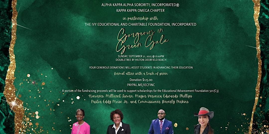 Gorgeous in Green Gala, 21 September | Event in Deerfield Beach | AllEvents