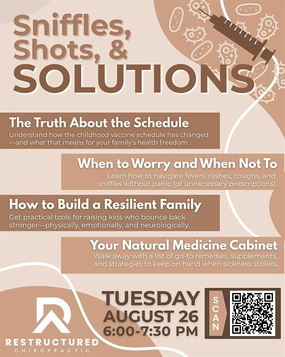 Sniffles, Shots, and Solutions, 26 August | Event in Indianapolis | AllEvents