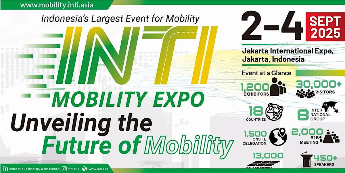 Indonesia Technology and Innovation Mobility Expo, 2 September | Event in Kec. Kemayoran | AllEvents