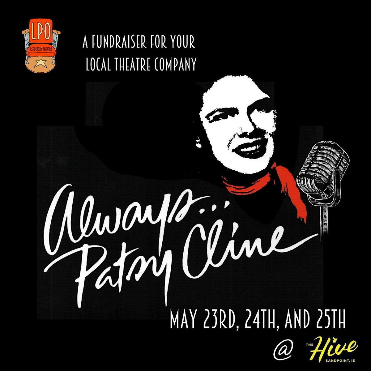 Always Pasty Cline - Sunday Matinee Show - LPO Repertory Theater Fundraiser, 25 May | Event in Sandpoint | AllEvents