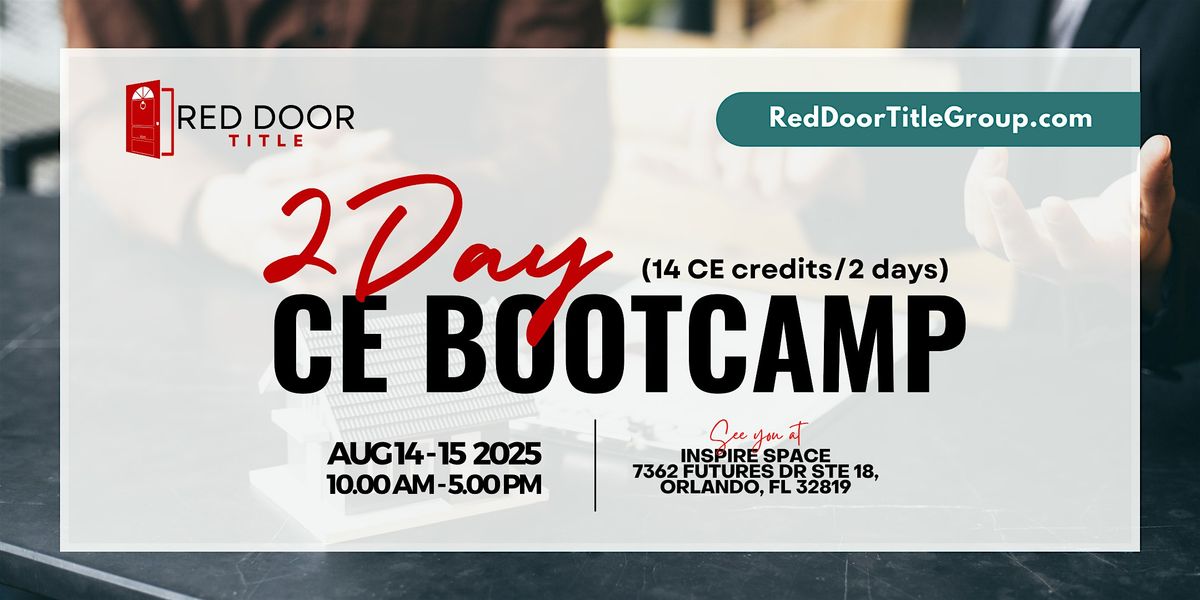 2 Day CE Bootcamp, 14 August | Event in Orlando | AllEvents