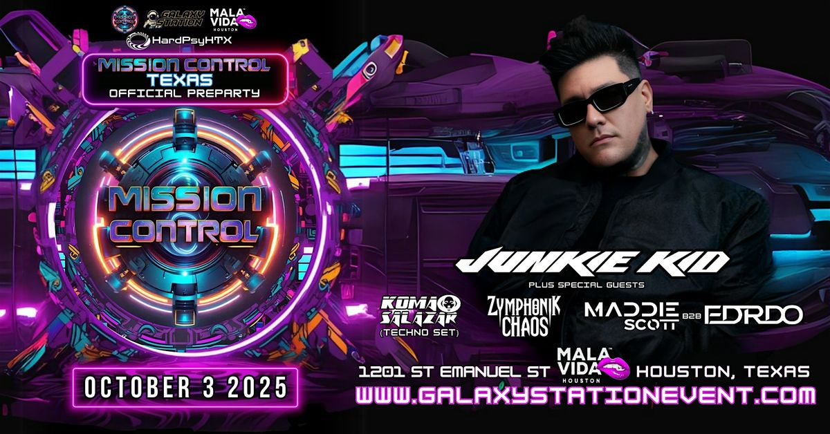 Mission Control 2025 Texas Official Preparty: Junkie Kid, 3 October | Event in Houston | AllEvents