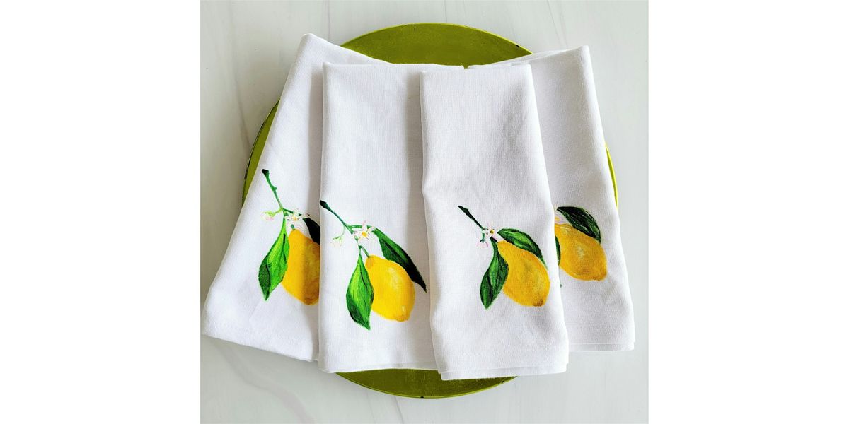 Rocky Pond Winery, Woodinville - Lemon Linen Napkins, 11 June | Event in Woodinville | AllEvents