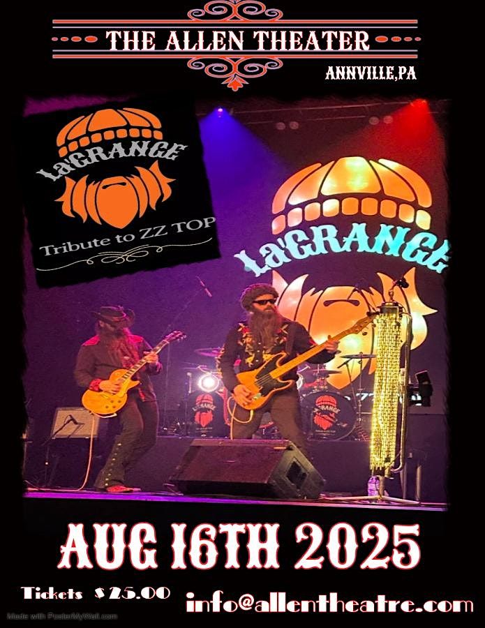 La'Grange - Tribute to ZZ Top | Event in Annville | AllEvents