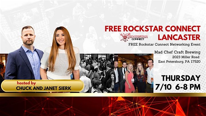 Free Rockstar Connect Lancaster Networking Event (July, Lancaster, PA), 10 July | Event in East Petersburg