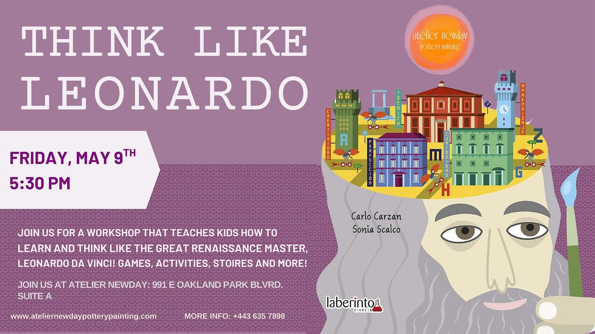 Think like Leonardo Da Vinci, 9 May | Event in Lauderdale-by-the-Sea | AllEvents